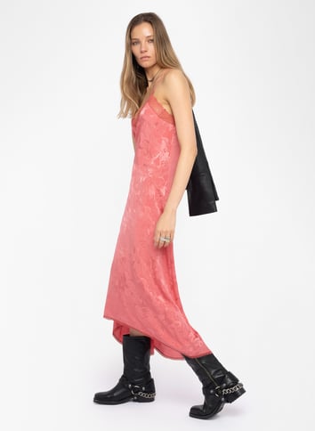 Robe longue brodée ZADIG&VOLTAIRE Rose
